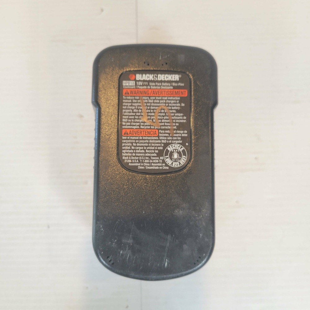 Genuine Black & Decker HPB18 18V Ni-Cd Slide Pack Battery TESTED Single Source - Picture 2 of 7